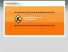 Tablet Screenshot of highsocietybrand.com